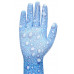 Перчатки с полиуретановым покрытием (голубые) р 8